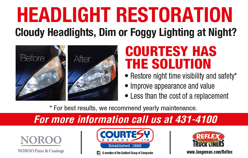 Courtesy Garage Ltd.- Headlight Restoration